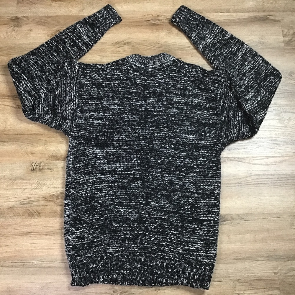 VINTAGE Sweater Size Large 1980’s Grandpa Cosby Style Multicolor Gray Teal - Picture 2 of 9